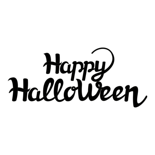 Happy Hallowen Logo PNG Vector