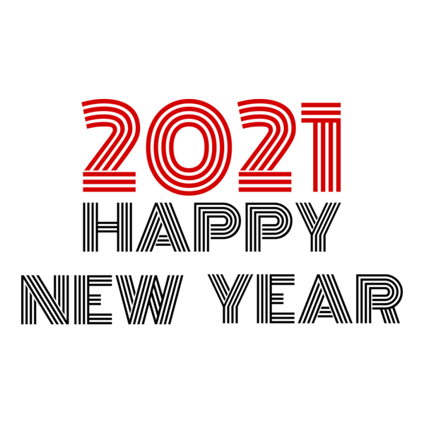 Happy New Year 2021 Logo PNG Vector