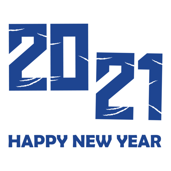 Happy New Year 2021 Logo PNG Vector