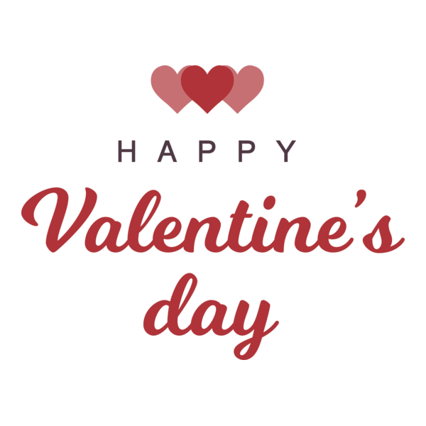 Happy Valentine's Day Logo PNG Vector