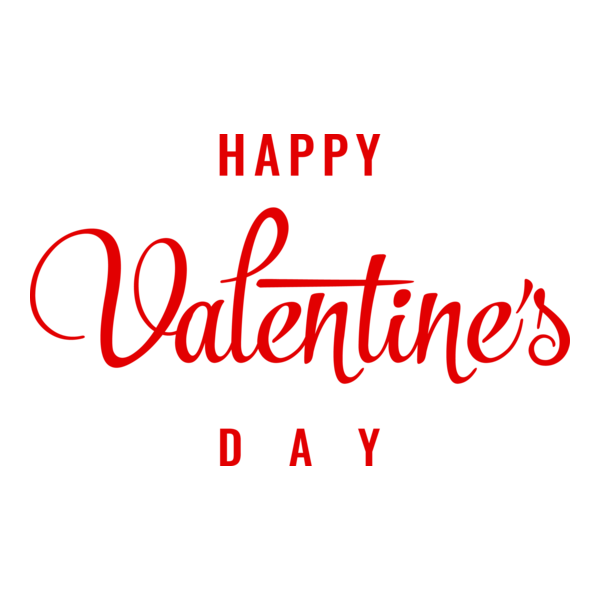 Happy Valentine's Day Logo PNG Vector