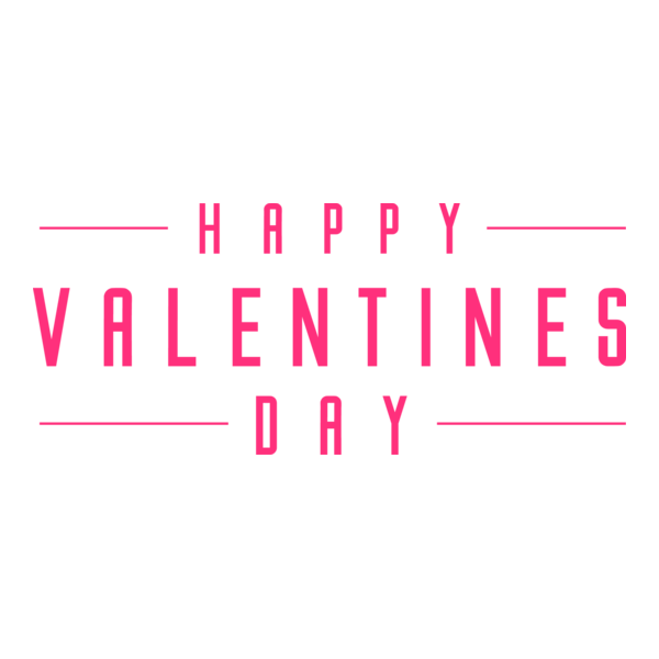 Happy Valentine's Day Logo PNG Vector