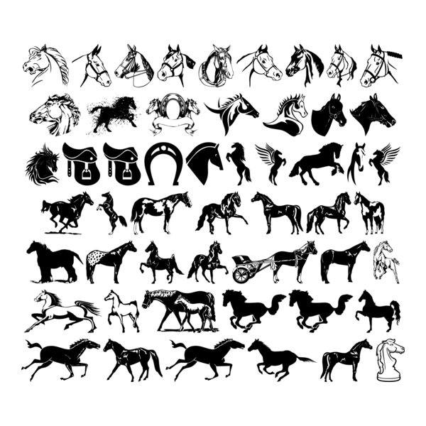 Horse Logo PNG Vector