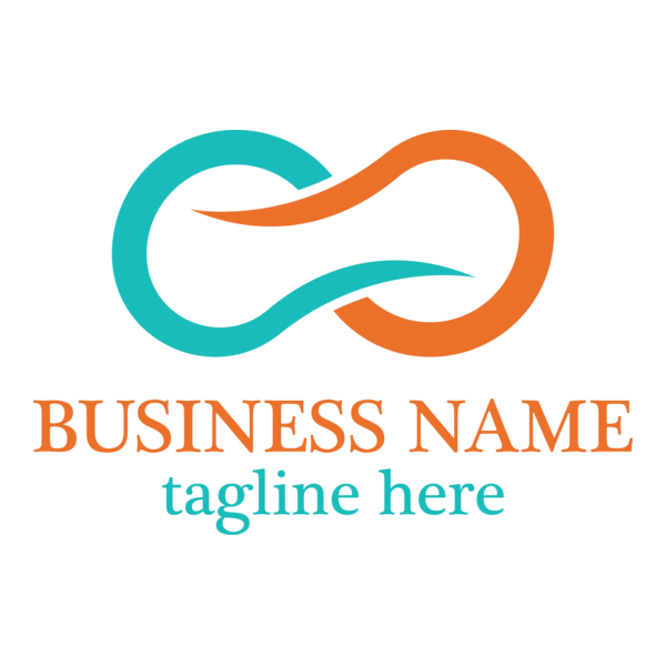 Infinity Shape Logo PNG Vector