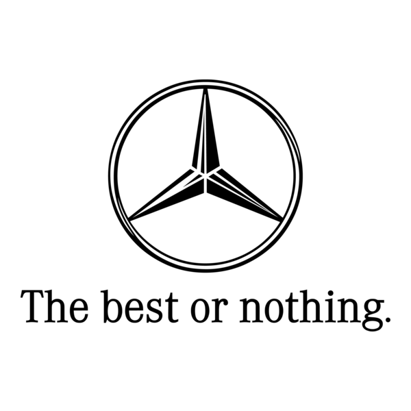 Mercedes Benz - The Best or Nothing Logo PNG Vector