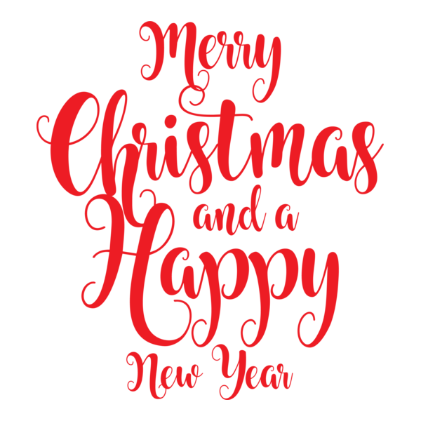 Merry Christmas and a Happy New Year Logo PNG Vector