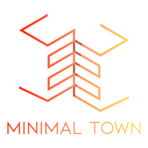 Minimal Town Estate Logo PNG Vector