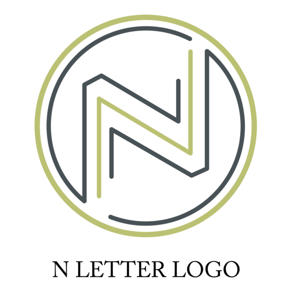N Letter Logo PNG Vector