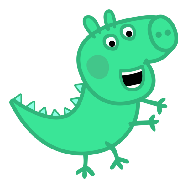 Peppa Pig George Dinosaur Logo PNG Vector