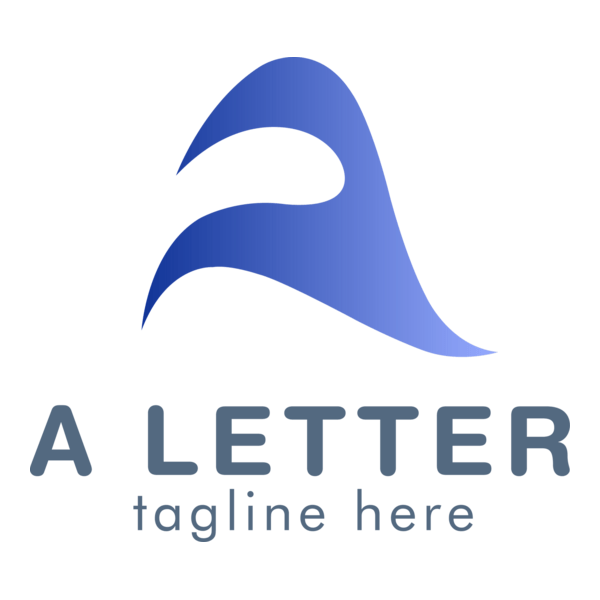 Purple A Letter Logo PNG Vector