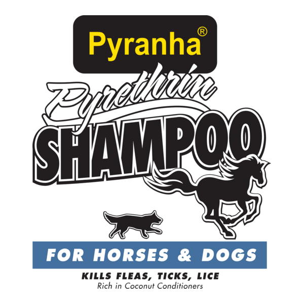 Pyranha Pyrethrin Shampoo For Horses & Dogs Logo PNG Vector