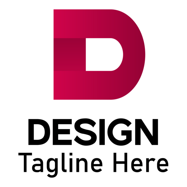 Red D Letter Logo PNG Vector