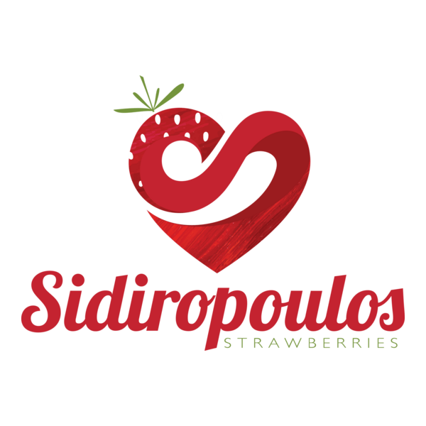 Sidiropoulos Strawberries Logo PNG Vector