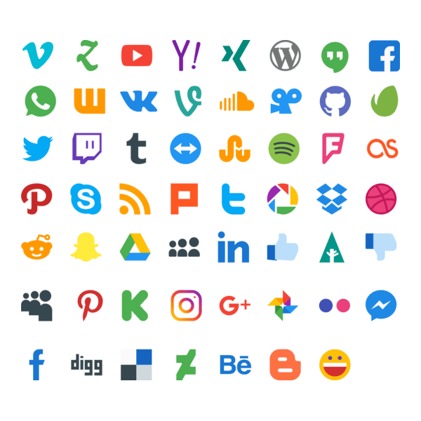 Social Icon Logo PNG Vector