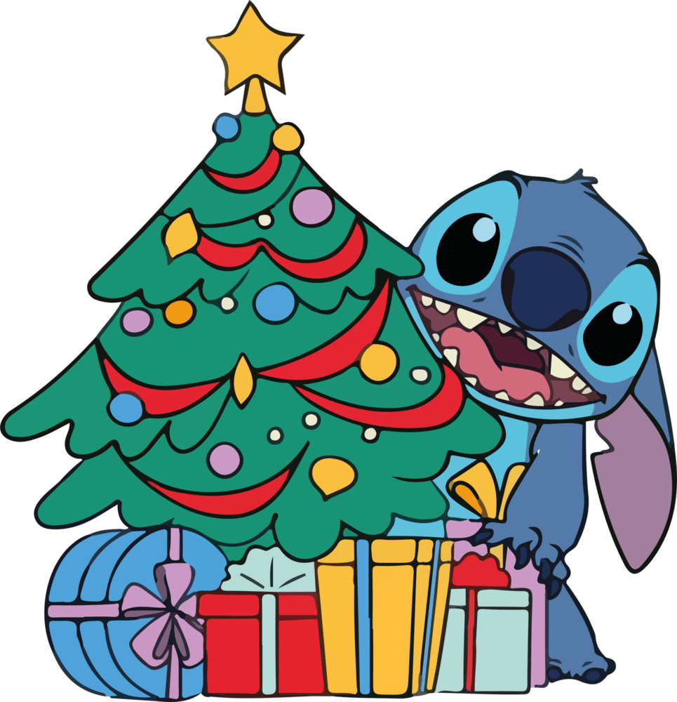 Stitch navideño Logo PNG Vector