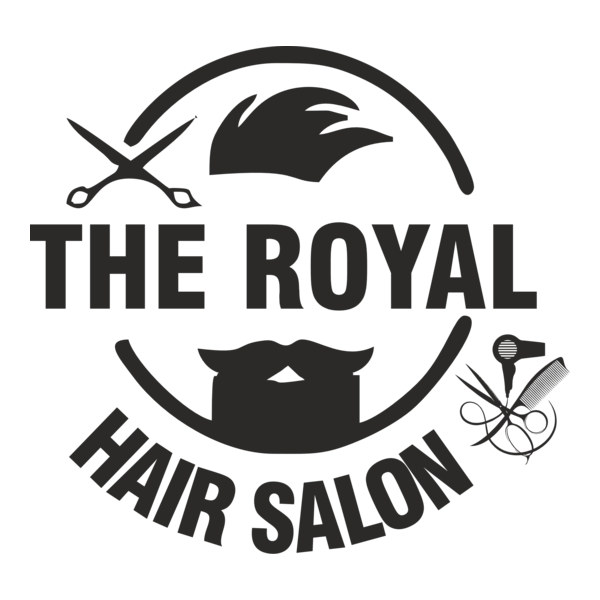 The Royal Hair Salon Logo PNG Vector