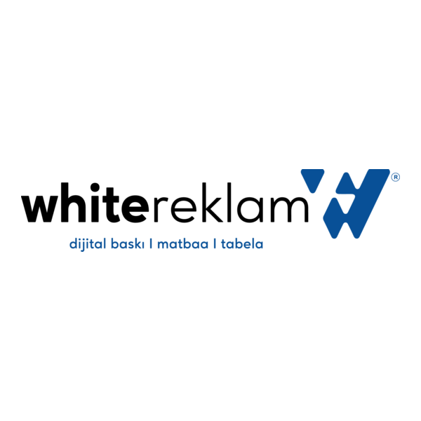 White Reklam Logo PNG Vector