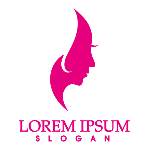 Woman Face Logo PNG Vector