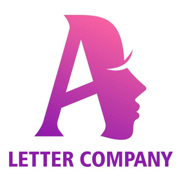Woman Letter A Company Logo PNG Vector