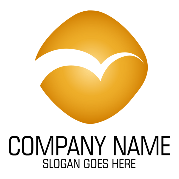 Yellow Abstract Company Logo PNG Vector