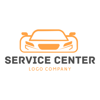 Auto Service Center Logo PNG Vector