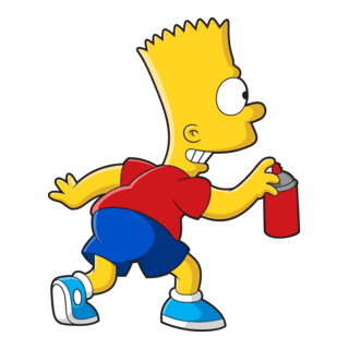 Bart Simpson Pixando Logo PNG Vector