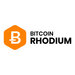 Bitcoin Rhodium Logo PNG Vector