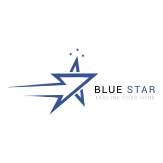 Blue Star Logo PNG Vector