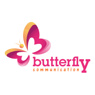 Butterfly Communication Logo PNG Vector