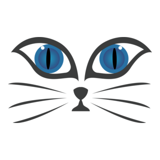 Cat Face Logo PNG Vector