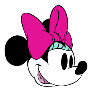 Classic Minnie Head Logo PNG Vector