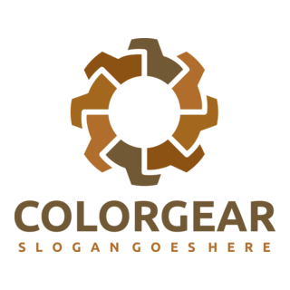 Color Gear Logo PNG Vector