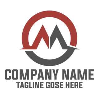 Creative Letter M Minimal Logo PNG Vector