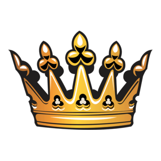 Crown King Gold Logo PNG Vector