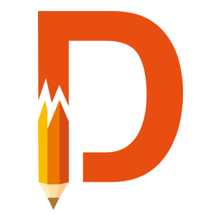 D Letter (Pencil) Logo PNG Vector