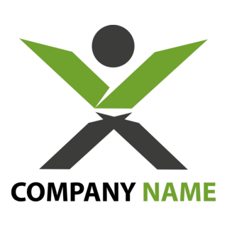 Green Human Logo PNG Vector