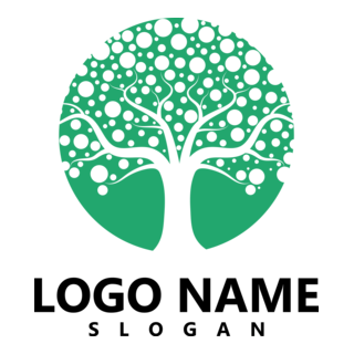 Green Tree Logo PNG Vector