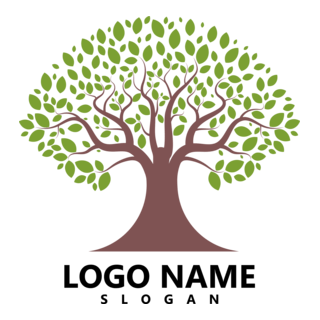 Green Tree Logo PNG Vector