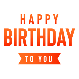 Happy Birthday Logo PNG Vector