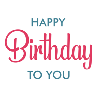 Happy Birthday to You Logo PNG Vector
