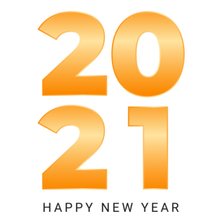 Happy New Year 2021 Logo PNG Vector
