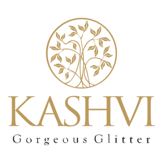 KASHVI Gorgeous Glitter Logo PNG Vector