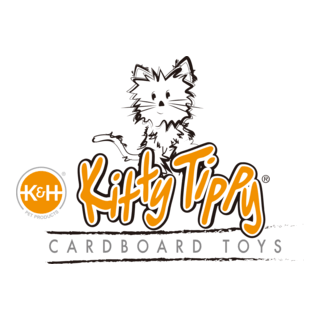 Kitty Tippy Cardboard Toy Logo PNG Vector
