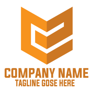 Letter E Modern Company Logo PNG Vector