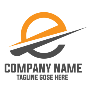 Letter E Technology Logo PNG Vector