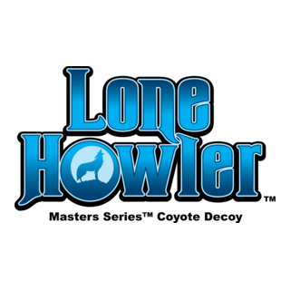 Lone Howler Masters Series Coyote Decoy Logo PNG Vector