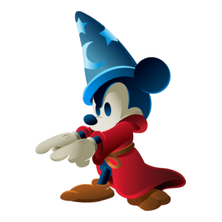 Mickey Mouse Fantasia Logo PNG Vector