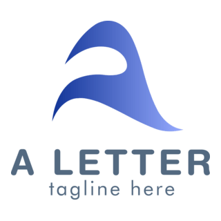 Purple A Letter Logo PNG Vector