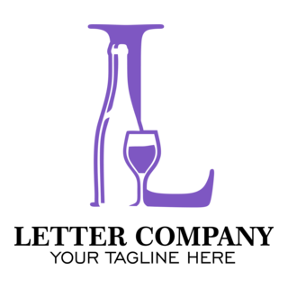 Purple L Letter Company Logo PNG Vector