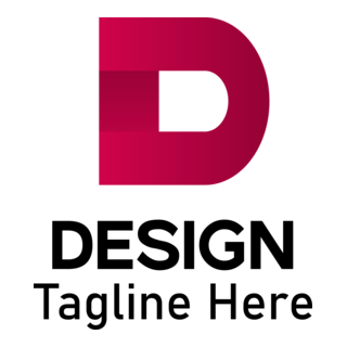 Red D Letter Logo PNG Vector